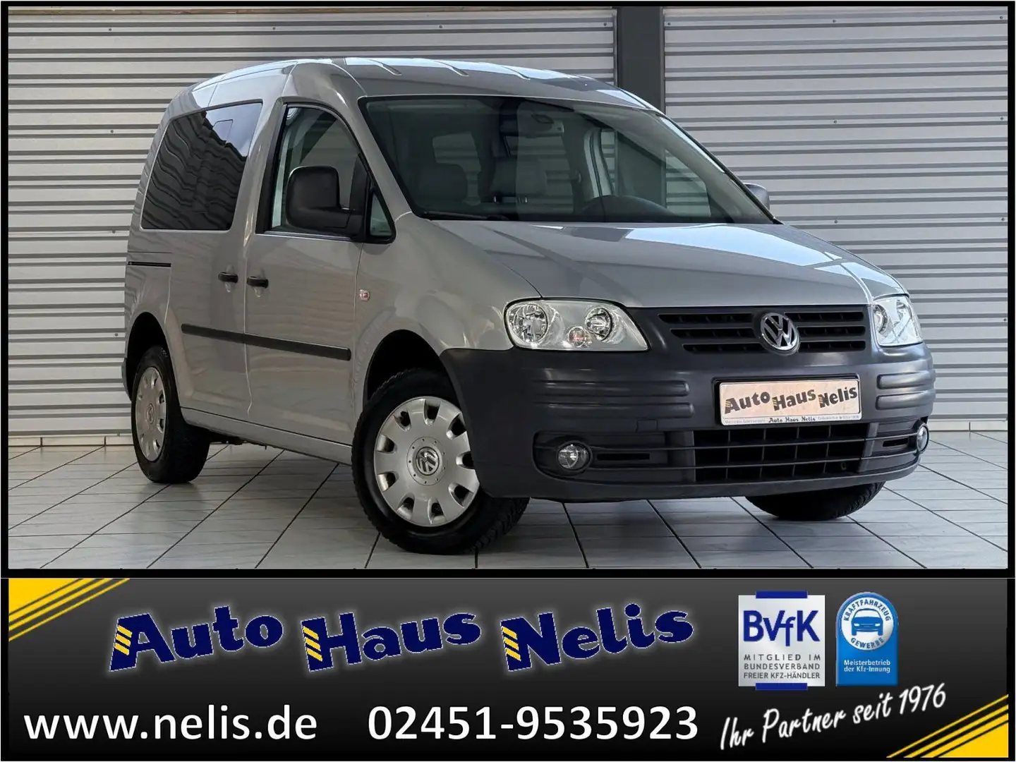 Volkswagen Caddy 1,9 TDI Life PDF AHK PDCh RadioCD Schiebet Ezüst - 1