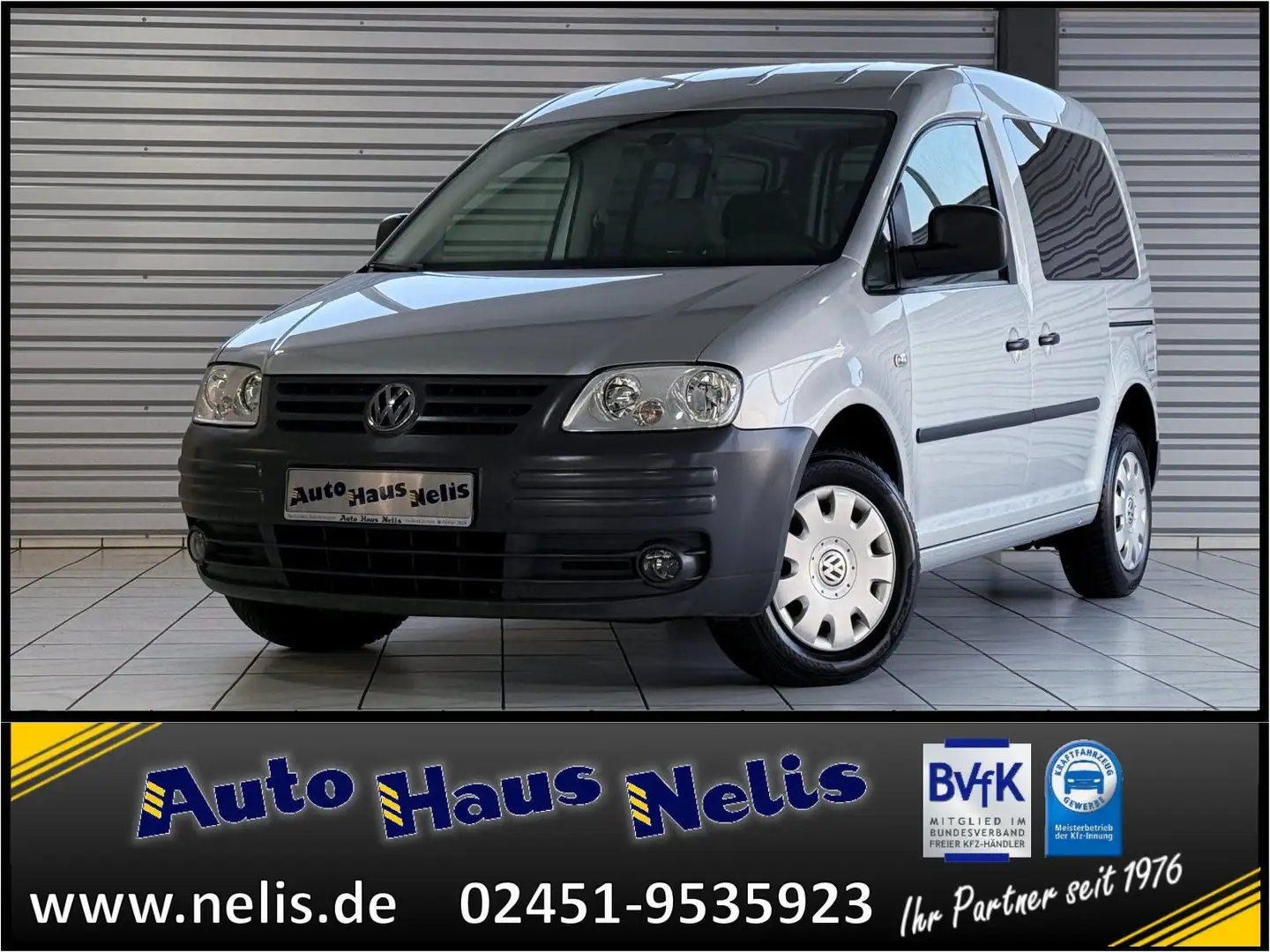 Volkswagen Caddy 1,9 TDI Life PDF AHK PDCh RadioCD Schiebet Plateado - 1