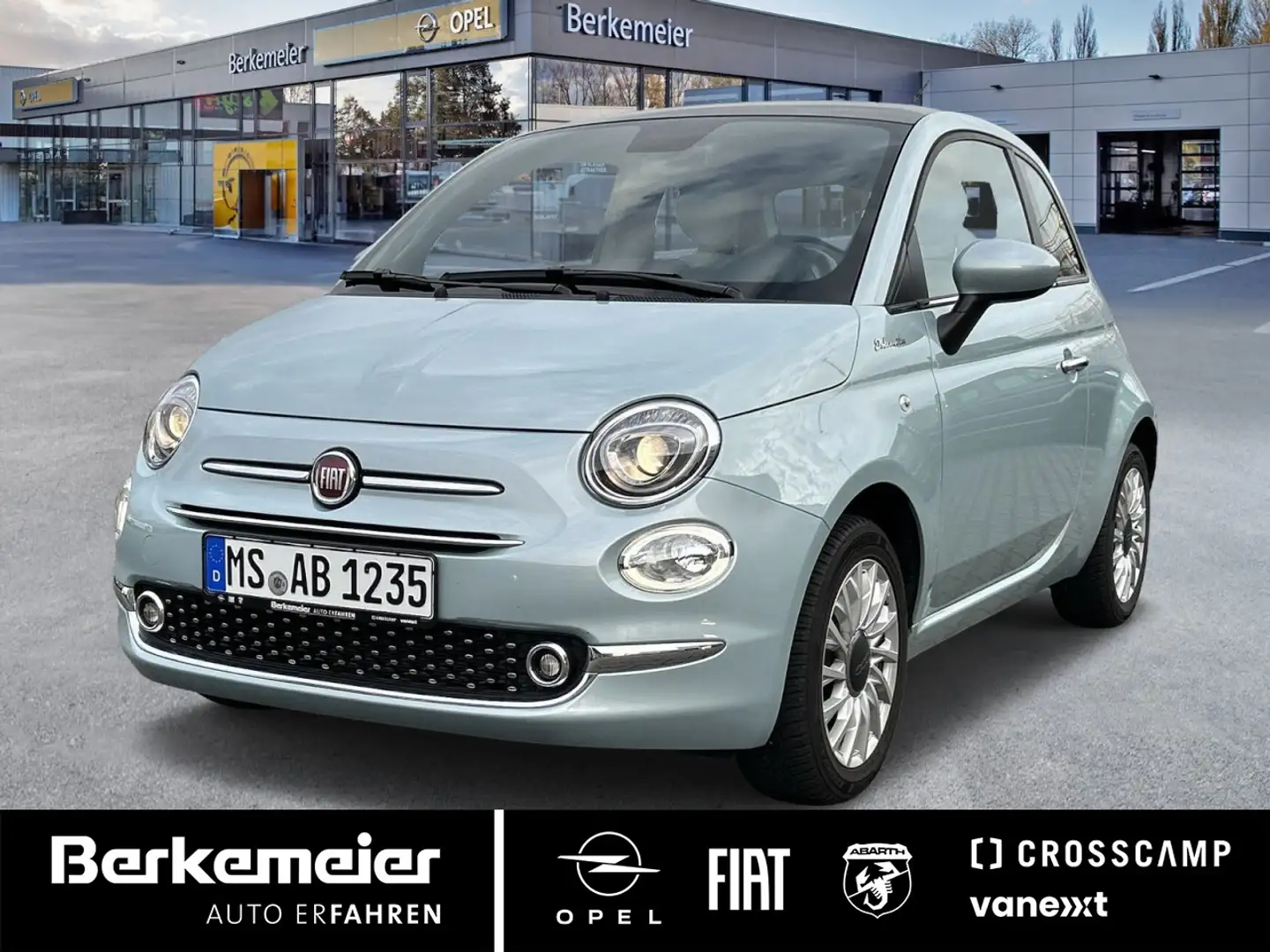 Fiat 500 1.0l 70PS DOLCEVITA **Glasdach/Sensoren** Groen - 1