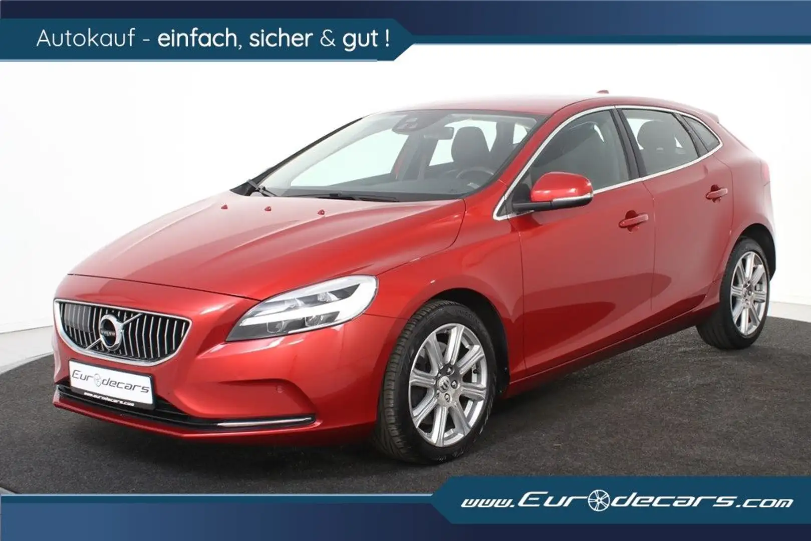 Volvo V40 1,5 T2 Luxury Edition Geartronic *1.Hand* Piros - 1