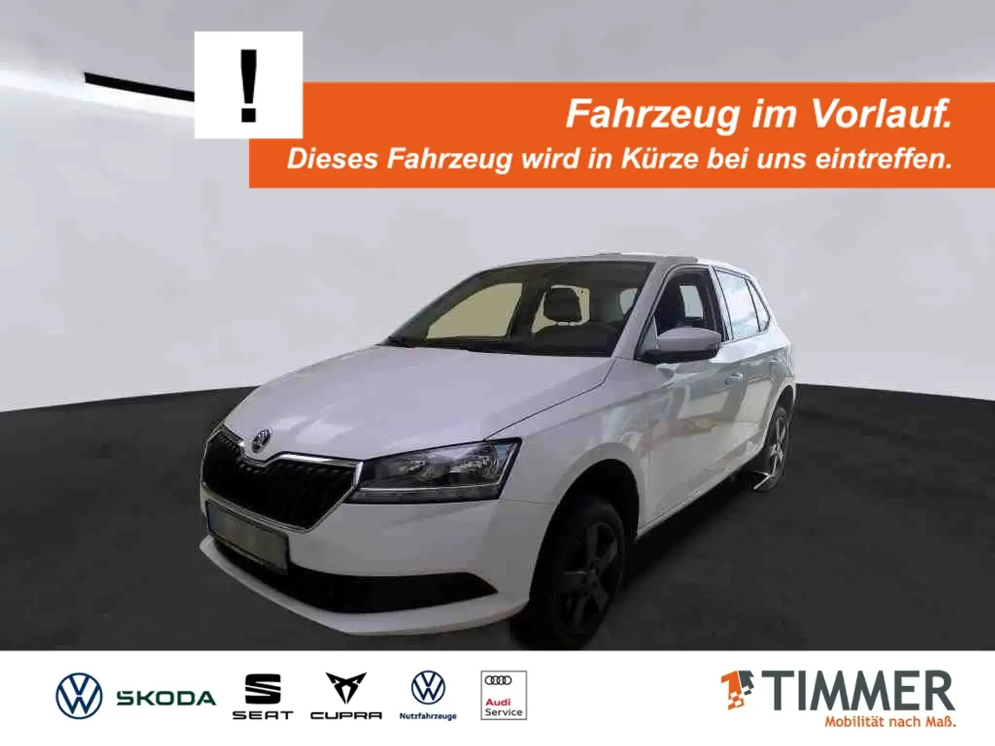 Skoda Fabia 1.0 TSI DSG *AHK *TEMPO *SHZ *PDC *KLIMA *DAB *AP Weiß - 1