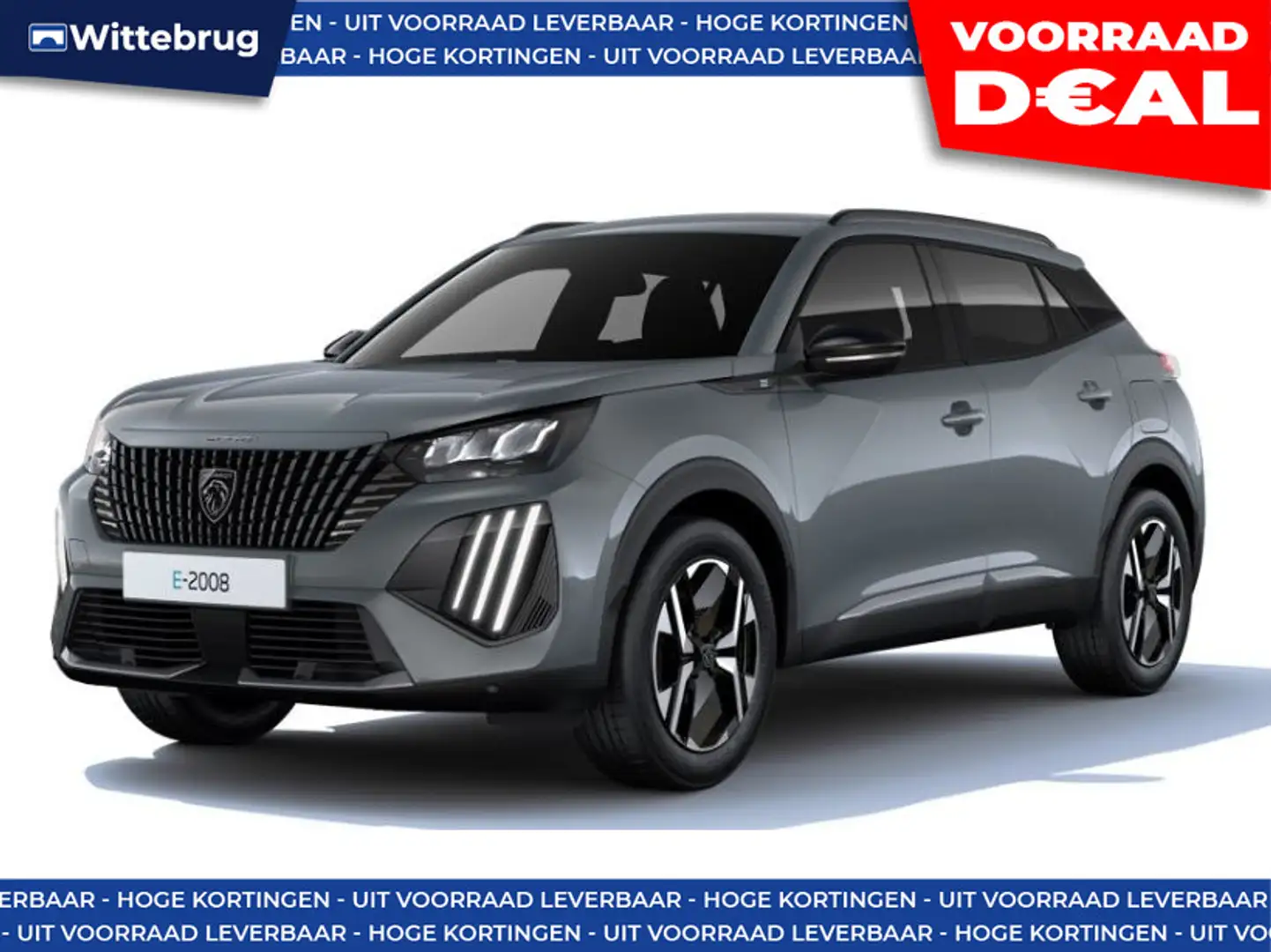 Peugeot e-2008 EV Allure 50 kWh GRATIS WALLBOX LAADPAAL - WARMTEP Grigio - 1
