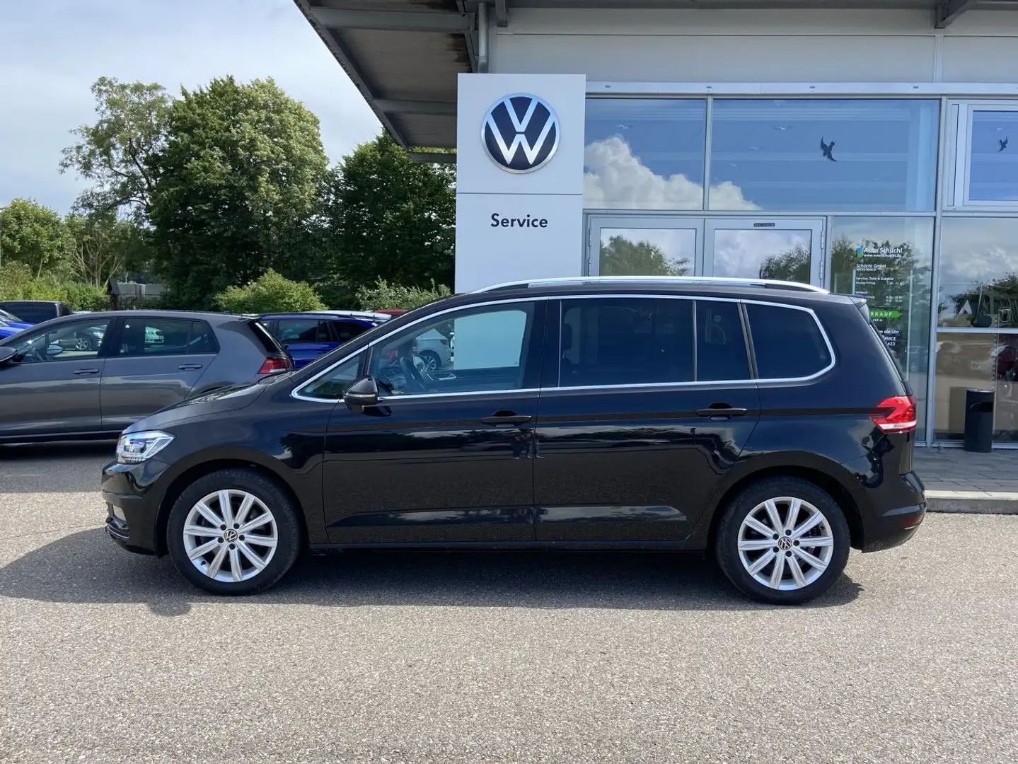 Volkswagen Touran 2.0 TDI DSG HIGHLINE 7-SITZER NAVI+LED+AH Schwarz - 2