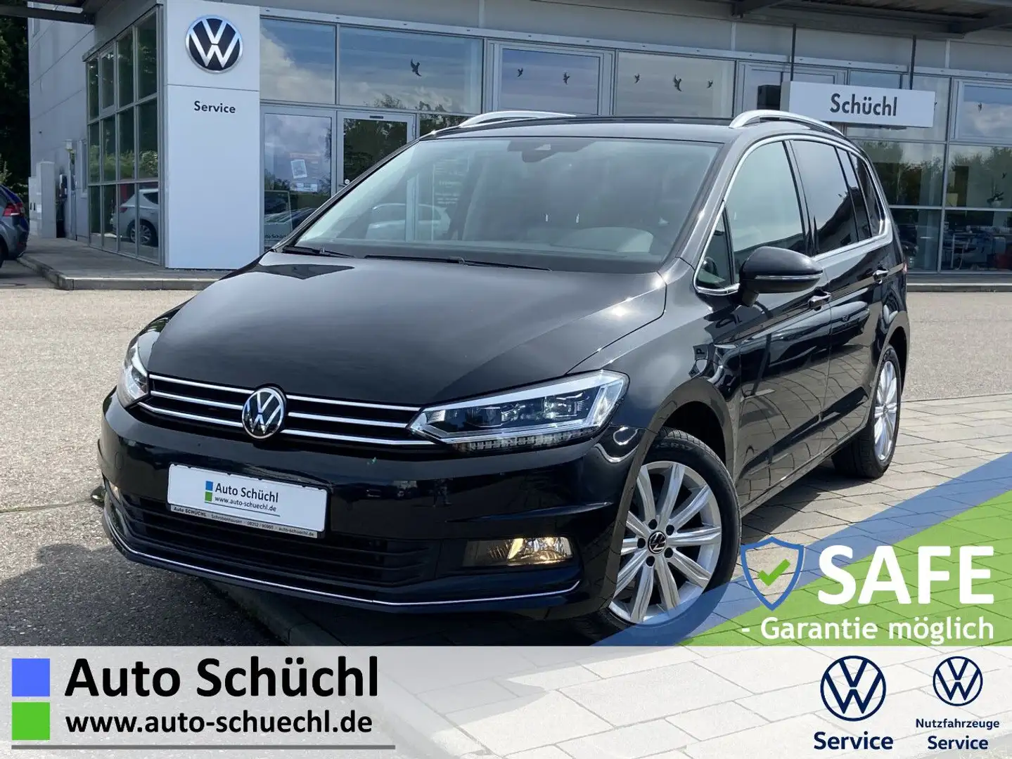 Volkswagen Touran 2.0 TDI DSG HIGHLINE 7-SITZER NAVI+LED+AH Schwarz - 1