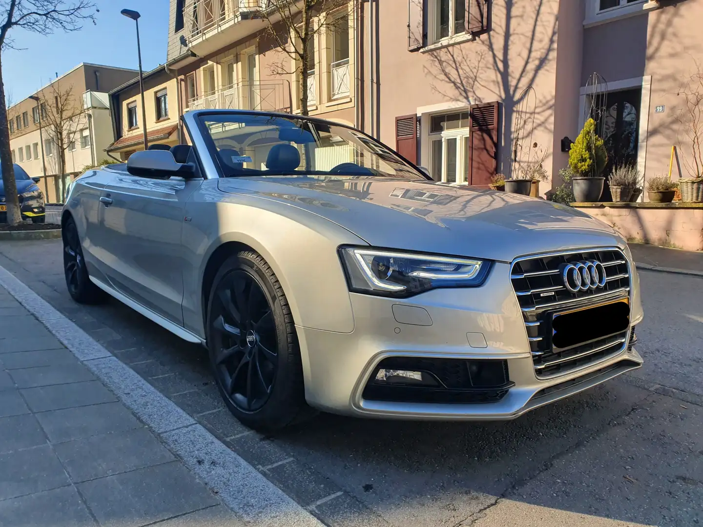 Audi A5 cabrio 2.0 TFSi Quattro S-line Tiptronic 224 CV Argent - 1