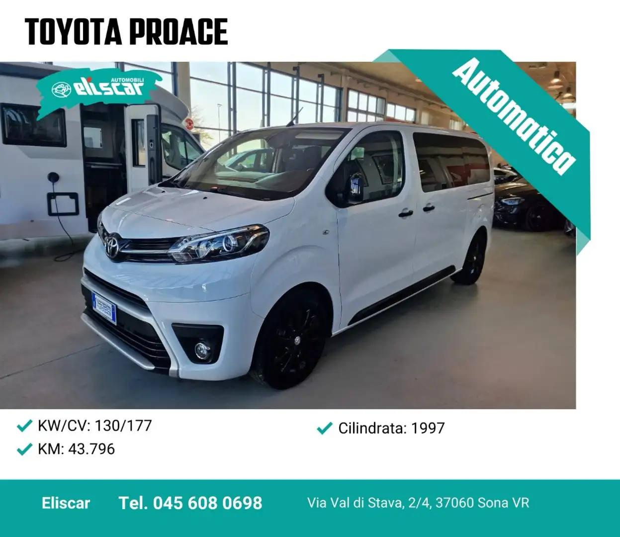 Toyota Proace 2.0D 180 CV L1 D Black Edition Blanc - 1
