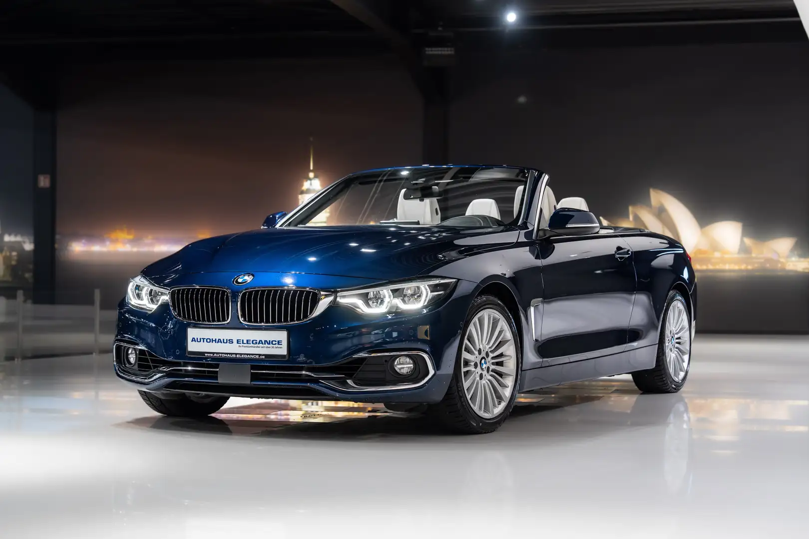 BMW 440 I Cabrio Luxury Line*HUP*1.HD*H/K*DAKOTA*LED Bleu - 1