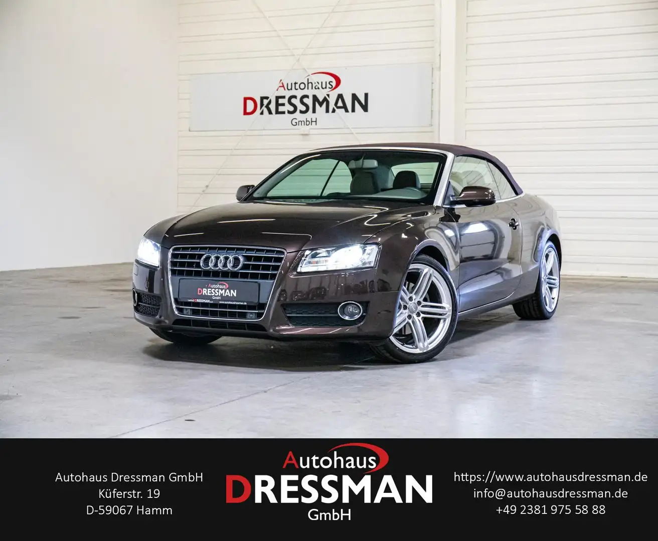 Audi A5 2.0 TFSI CABRIOLET AUTOMATIK NAVI XENON 19Z Коричневий - 1
