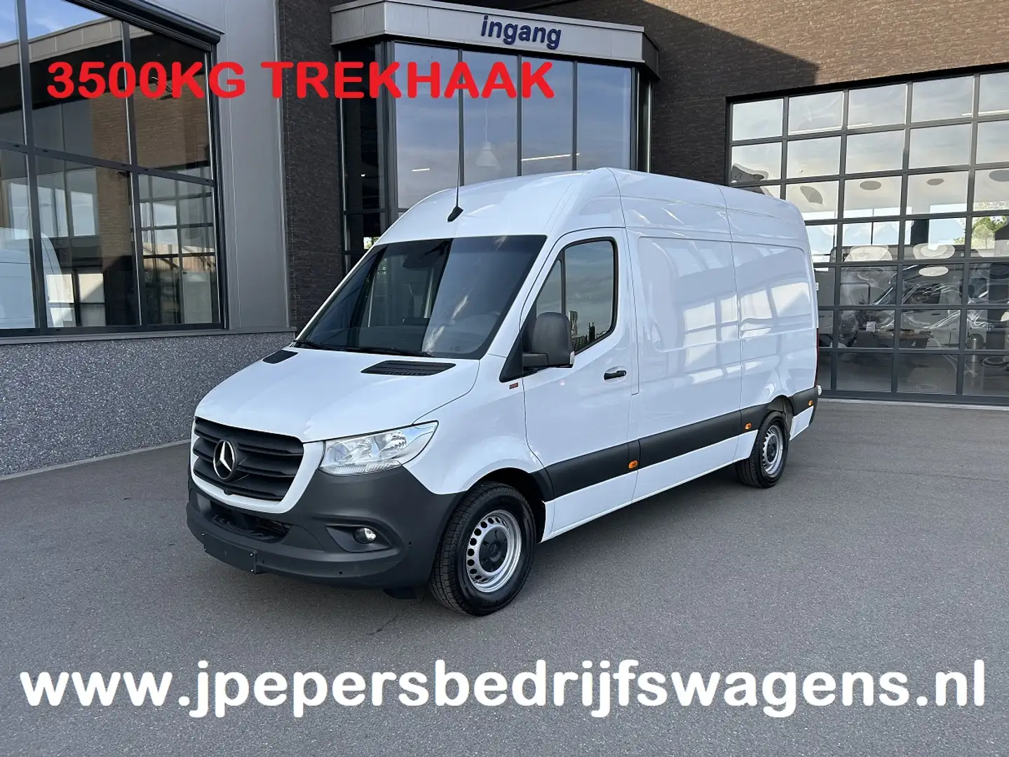 Mercedes-Benz Sprinter 319 CDI L2 H2 3.0 V6 / 3500KG Trekhaak / 360 Camer Wit - 1