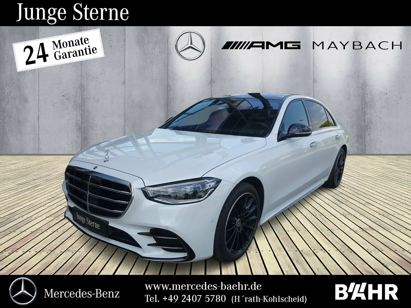 Mercedes-Benz S 580 S 580 4M lang AMG/Burmester3D/Pano/Airmatic/20" Weiß - 1