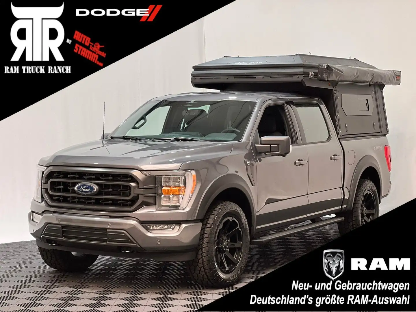 Ford F 150 F-150 *ALU CAB* 5.0L V8 Supercrew 5,5" Grau - 1