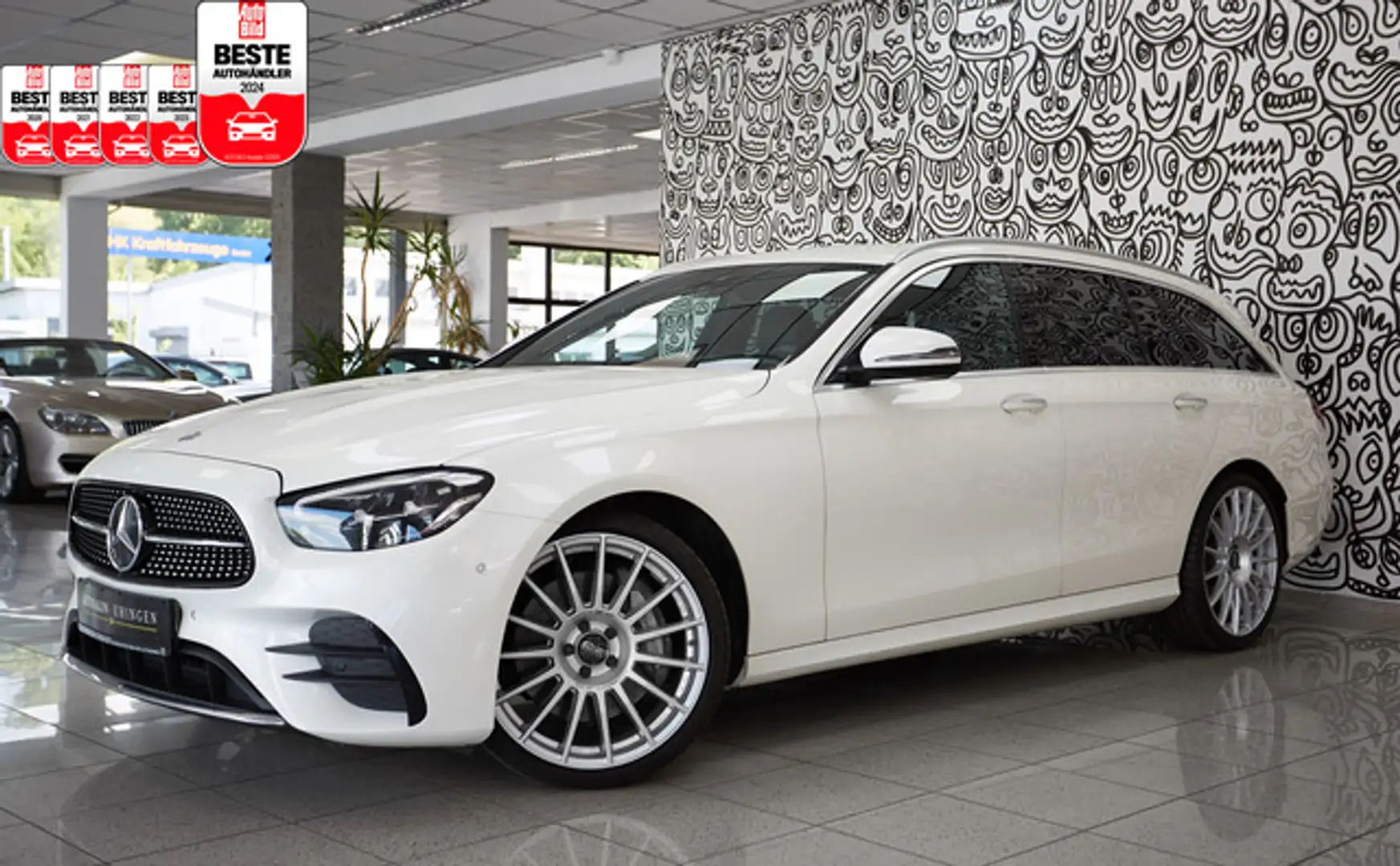 Mercedes-Benz E 400 d 4-MATIC*LUFT*WIDE*CARBON*BURMEST*DESIGNO Weiß - 1