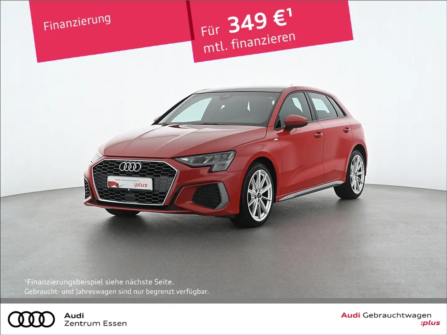Audi A3 Sportback 35 TFSI S-LINE 6-GANG LED B&O PANO NAV Rot - 1