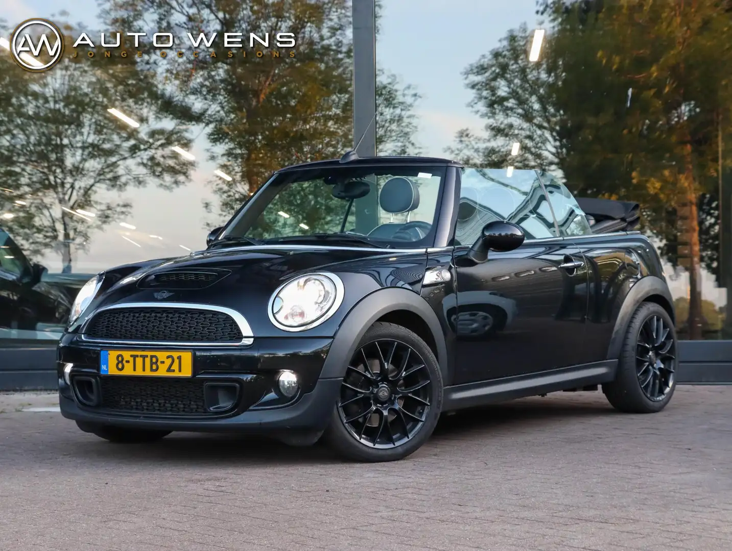 MINI Cooper S Cabrio Mini 1.6 Chili 184PK | Leder | Navigatie | Cruise Negro - 1