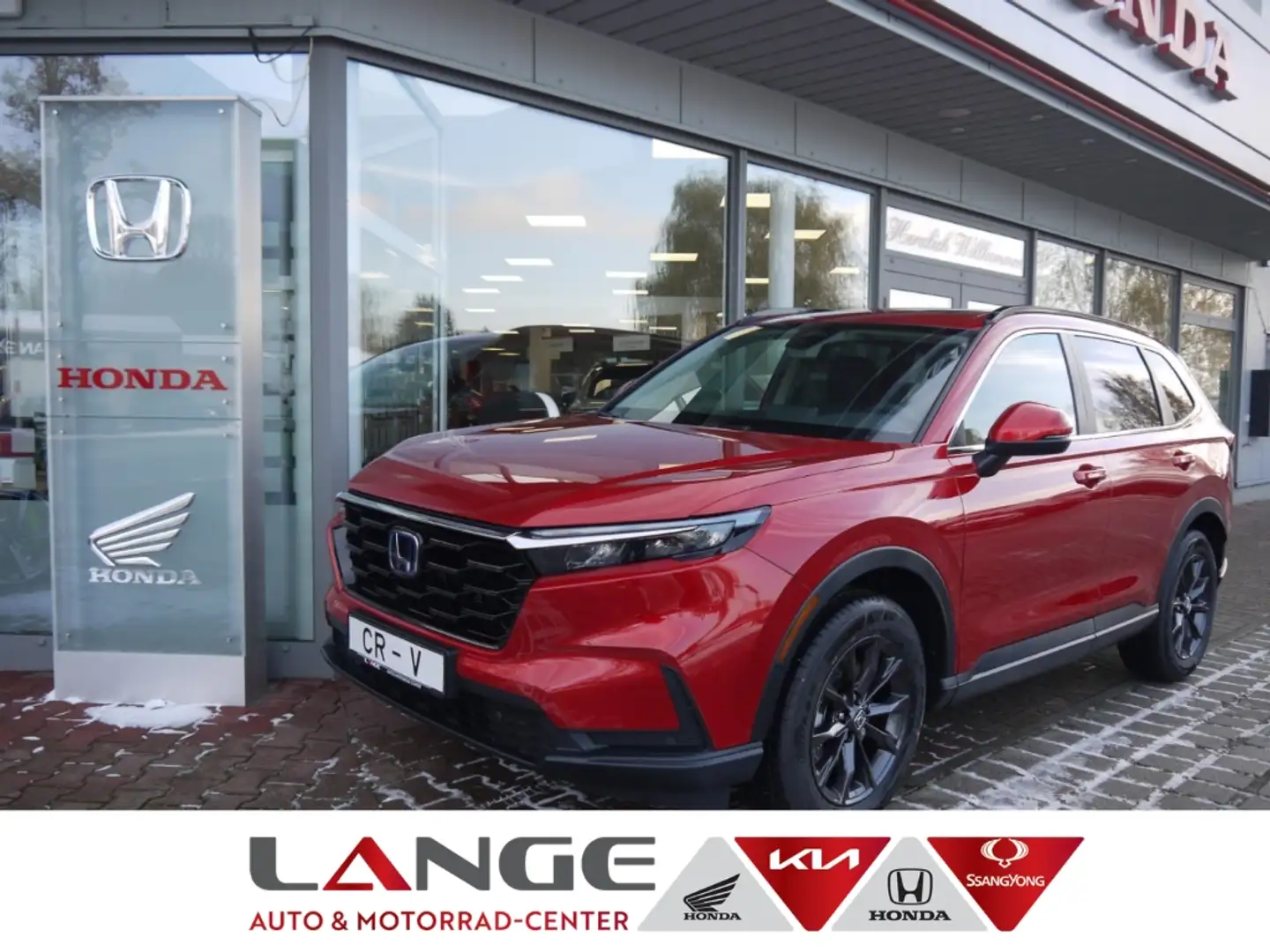 Honda CR-V 2.0 i-MMD HYBRID Elegance AWD Allrad El. Panodach Rot - 1