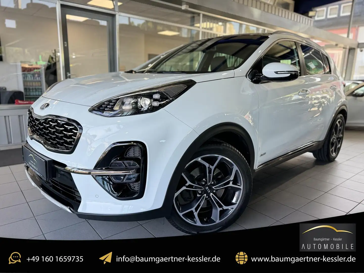 Kia Sportage GT-Line 4WD 1.6TGDI AUTOM LED PANO 360° Weiß - 1