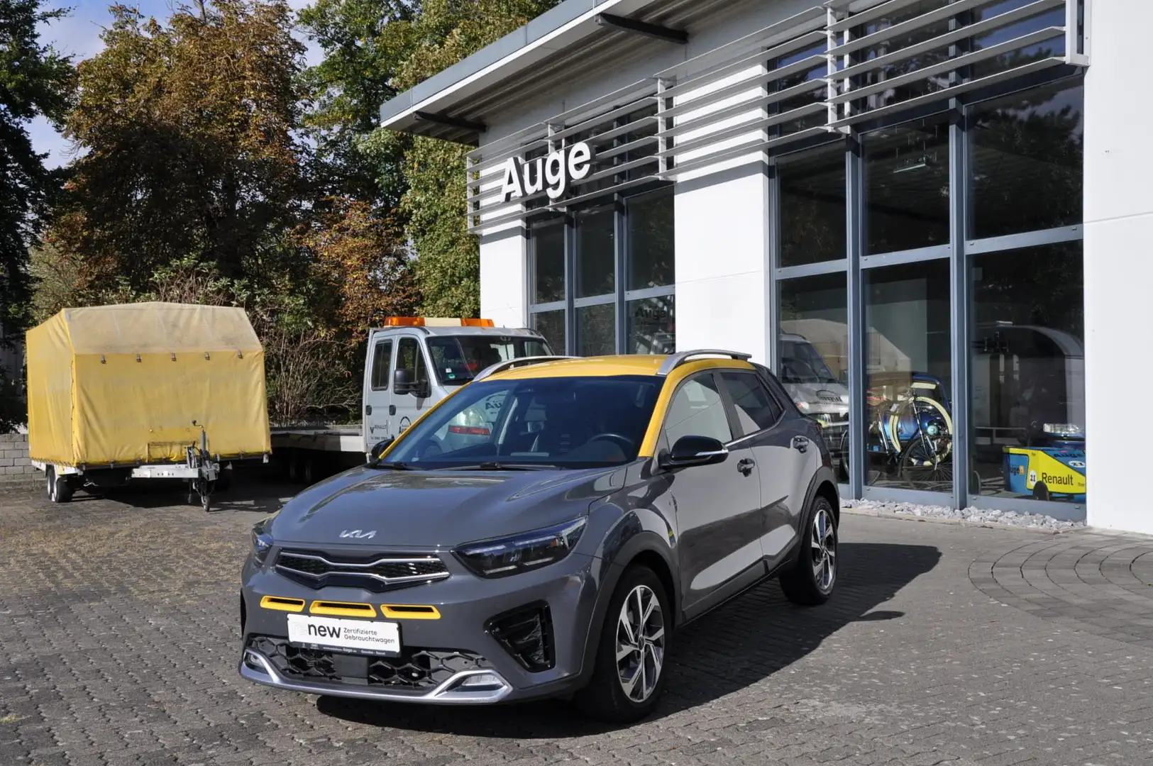 Kia Stonic 1.0 T-GDI Mild-Hybrid GT Line *PDC*NAV* Jaune - 1