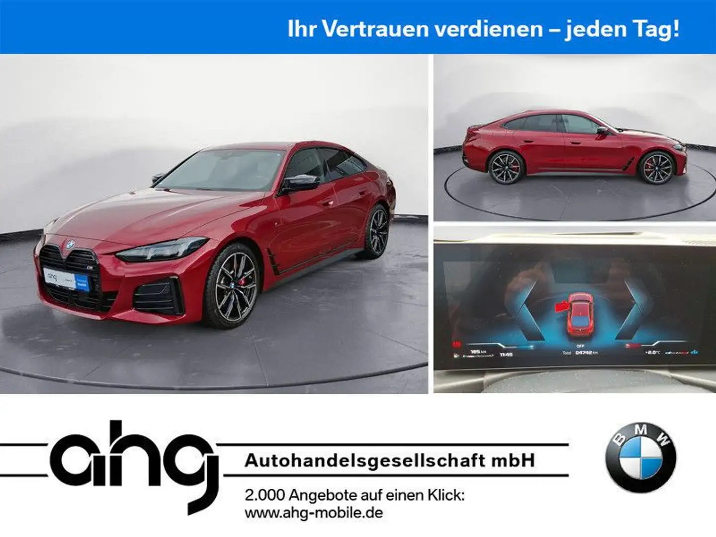 BMW 440 M440i xDrive Gran Coupe Navi Leder Bluetooth PDC Rot - 1