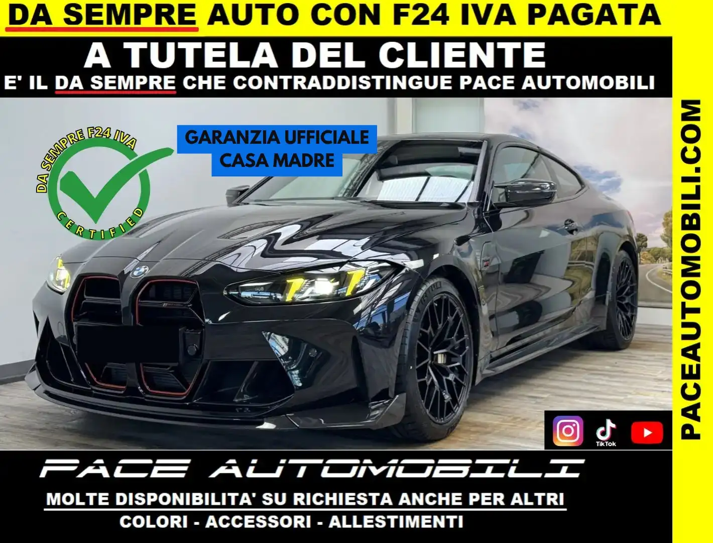 BMW M3 3.0 COMPETITION XDRIVE CARBON HUD 530CV LED H/K Nero - 1