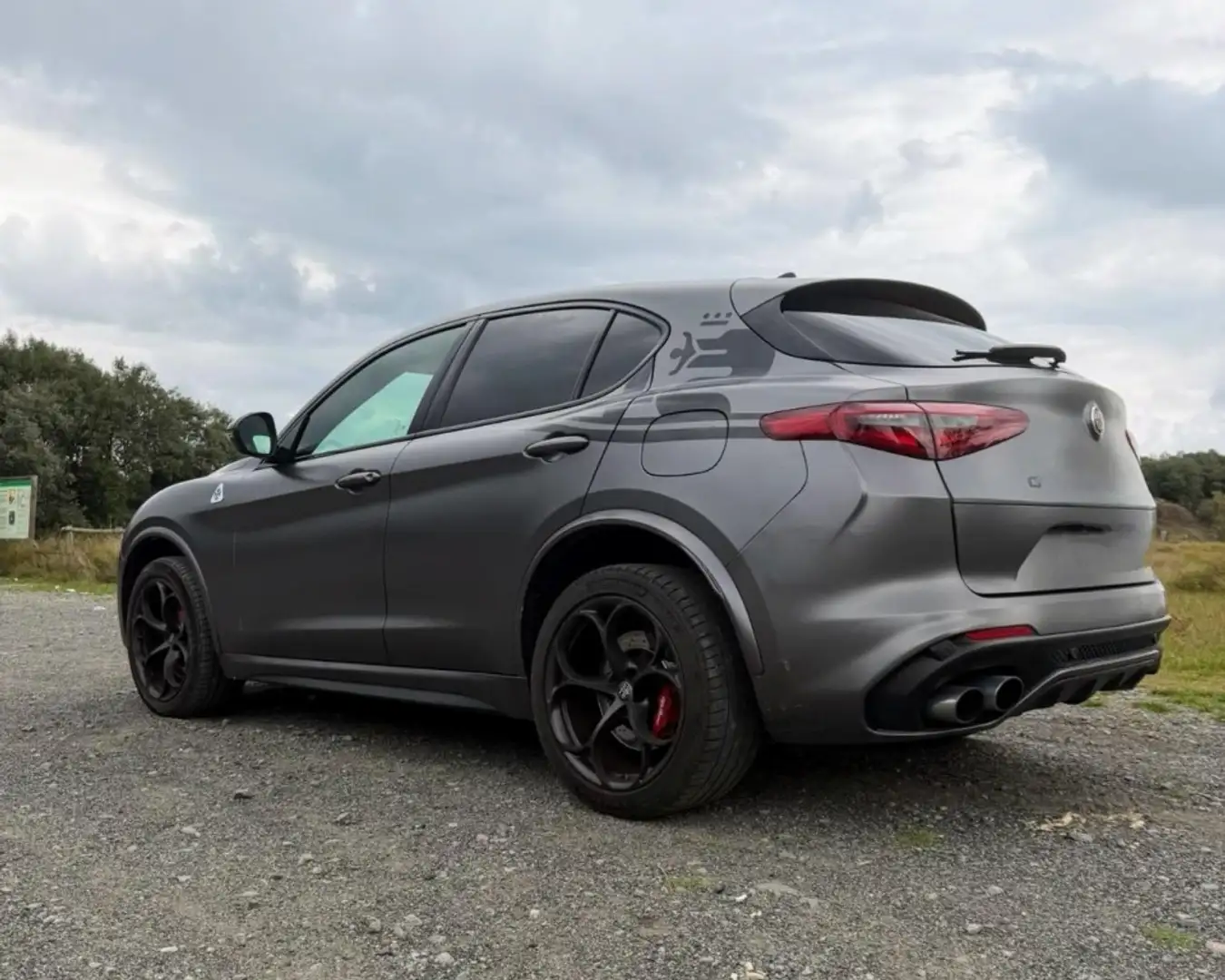 Alfa Romeo Stelvio 2.9 Bi-Turbo Q4 Quadrifoglio AT8 Gris - 2