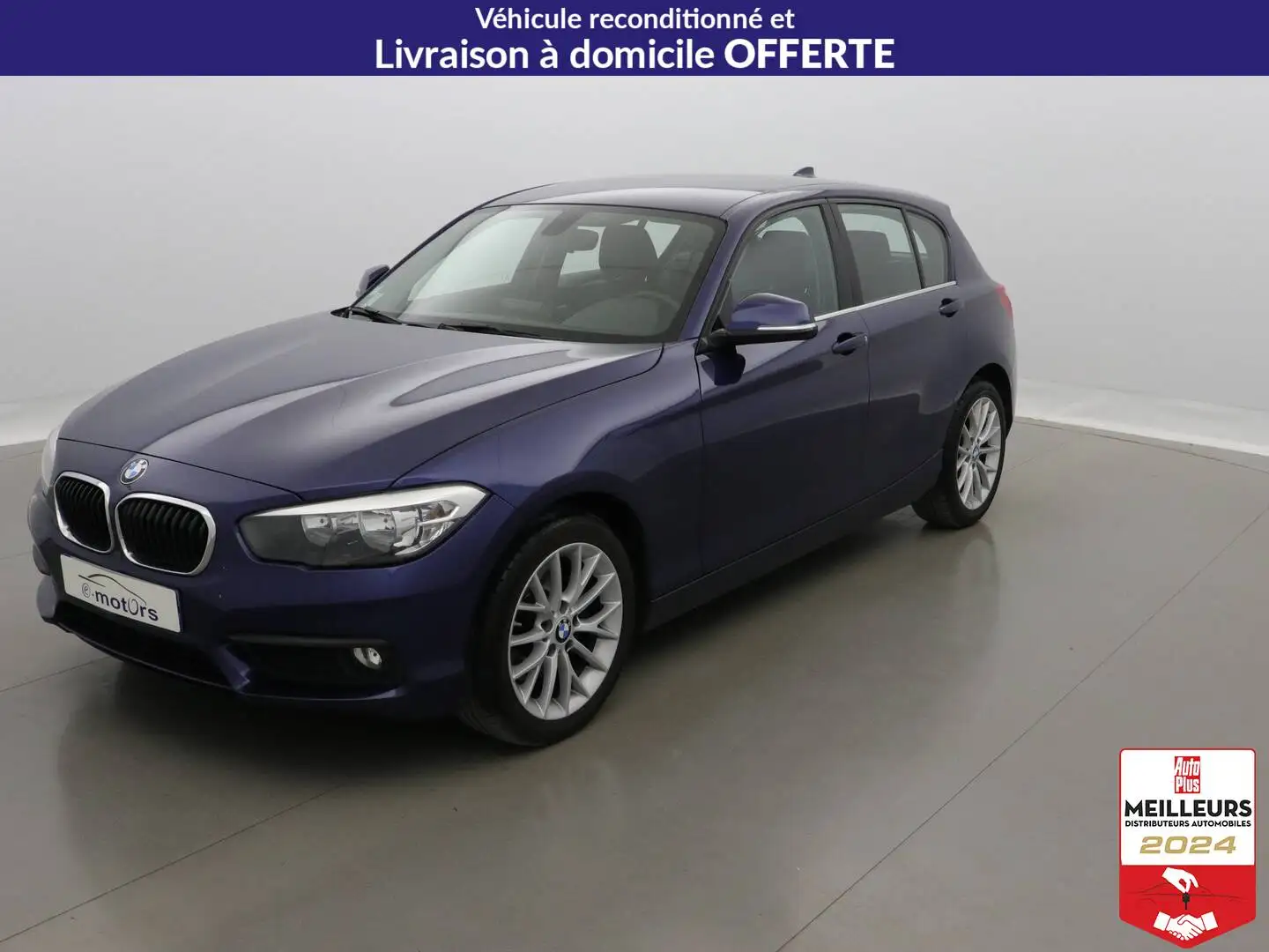 BMW 125 125i 218 Lounge +Cuir +PDC AV/AR Blanc - 1
