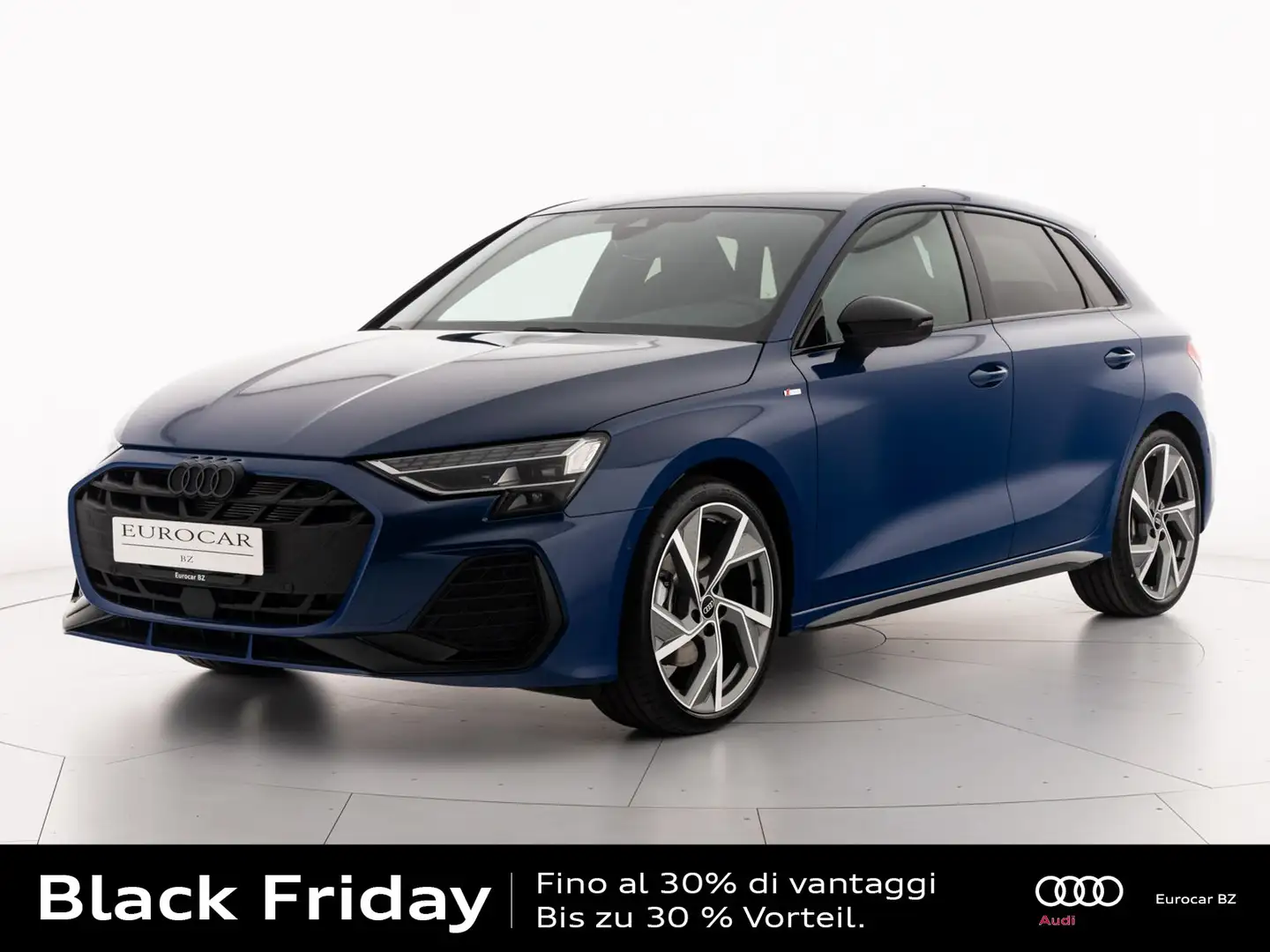 Audi A3 sportback 1.5 tfsi mhev s line edition 150cv s-tro Bleu - 1