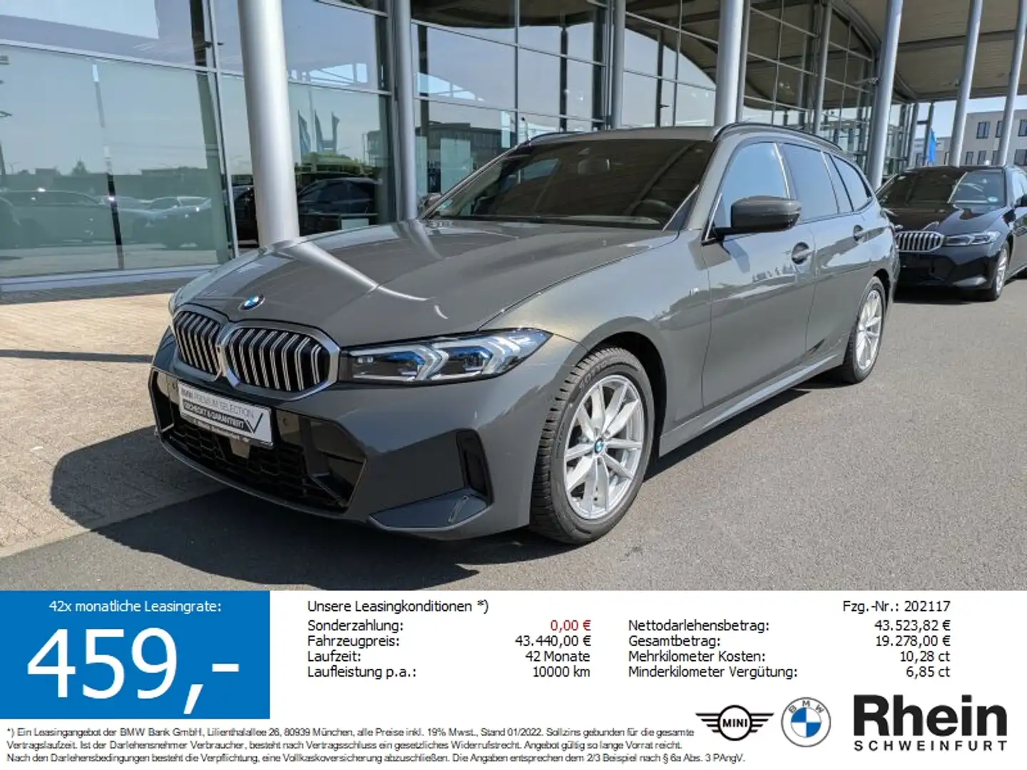 BMW 320 i Tour M Sport AHK. Head-Up. Park.Ass.Plus Grijs - 1