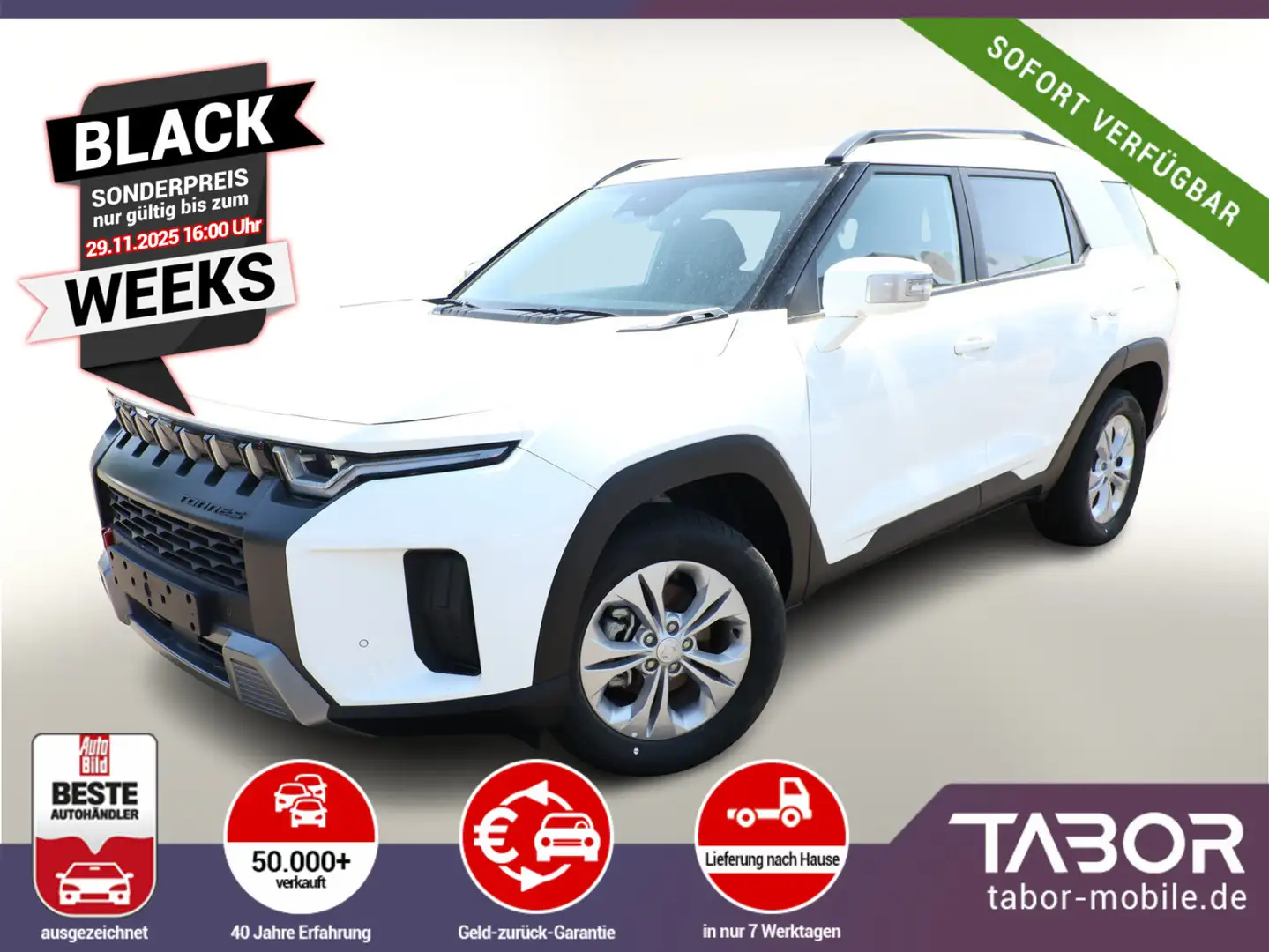 KGM Torres 1.5 T-GDi 163 LED Kam PDC 9"-DAB CarPlay Weiß - 1