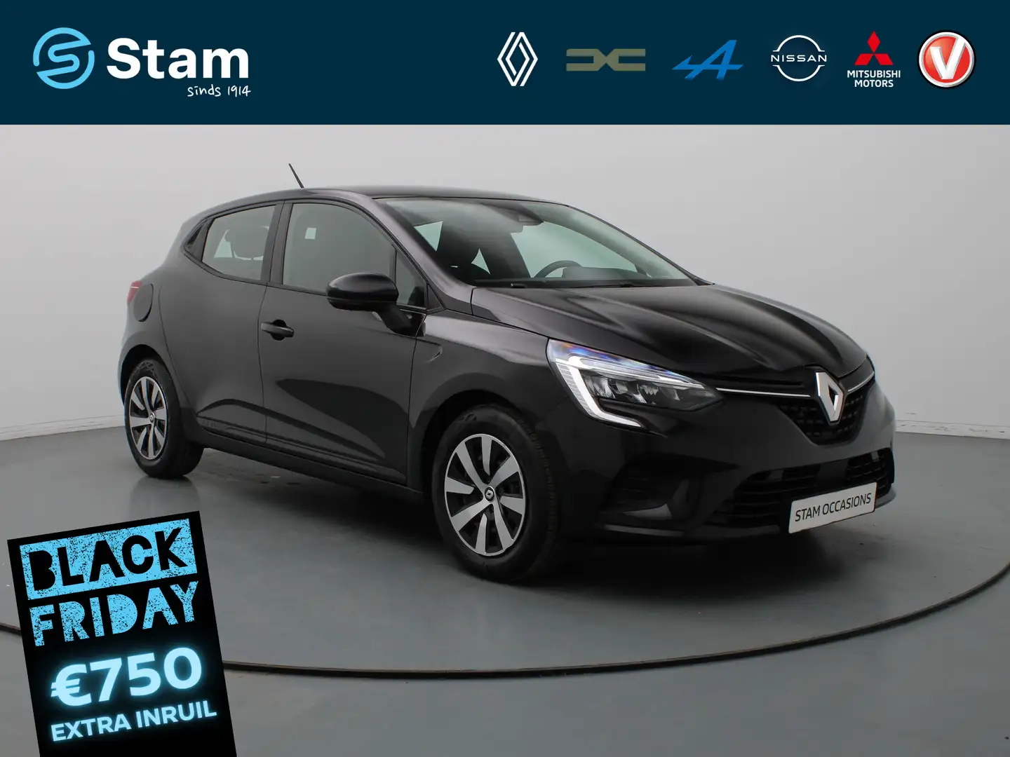 Renault Clio 90pk TCe Equilibre Airco | Cruise | Carplay Noir - 1