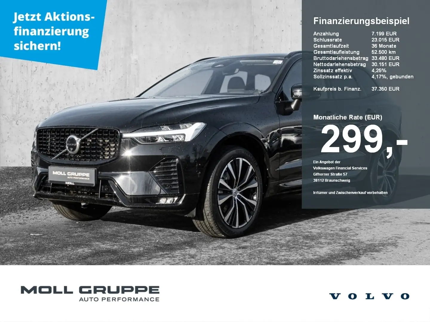 Volvo XC60 B4 2WD Plus Dark Sthz. ACC LED Negru - 1