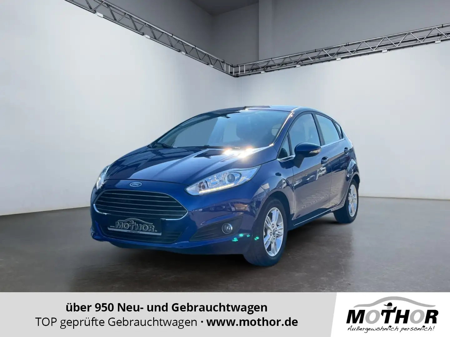 Ford Fiesta 1.0 EcoBoost Trend W-Paket PDC SHZ Modrá - 1