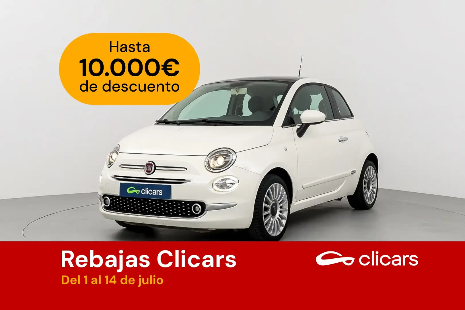 Fiat 500 1.2 Lounge Blanco - 1