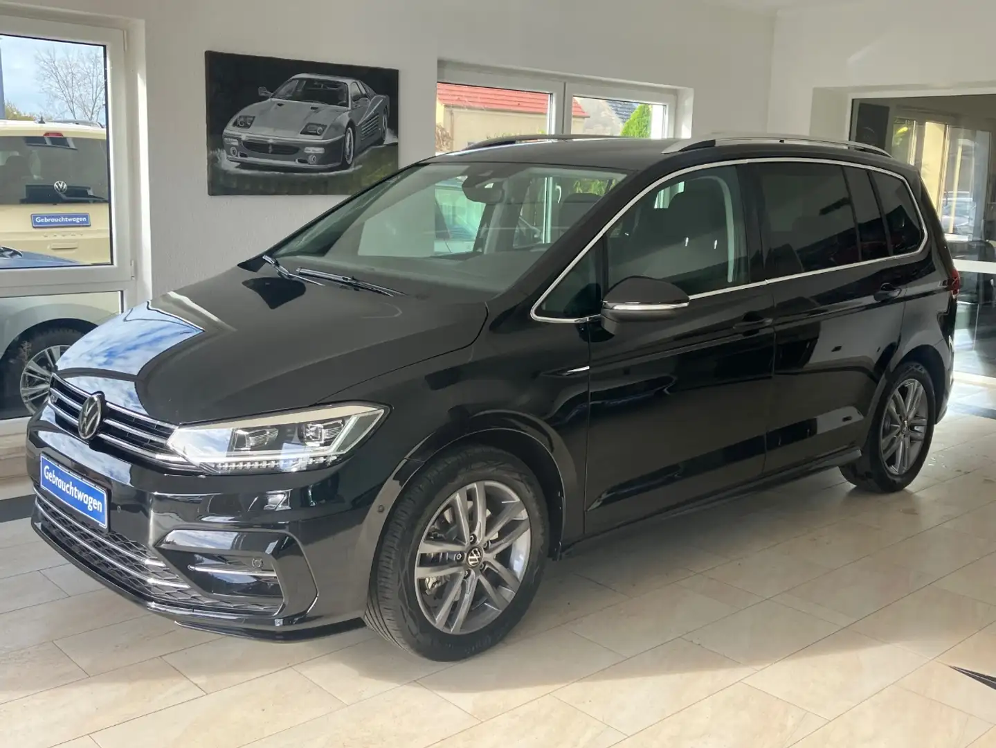 Volkswagen Touran 1.5 TSI Comfortl. DSG R-Line 7Si. ACC LED Noir - 1