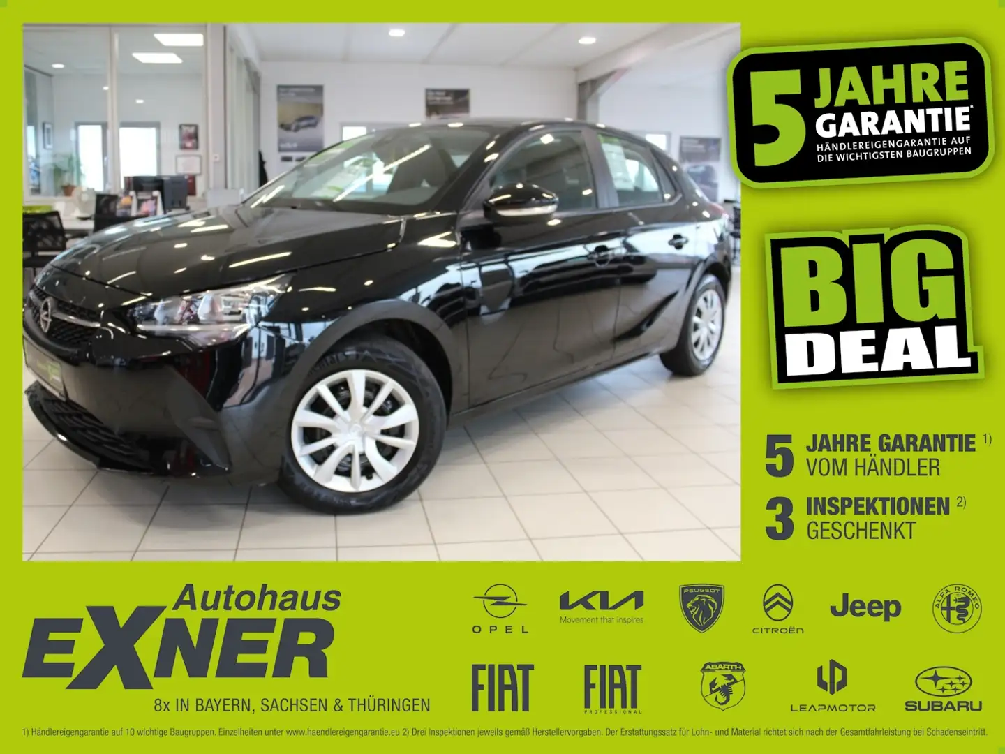 Opel Corsa 1.2 EDITION Navi+SHZ+Winterp.+Kam.+PDC Zwart - 1