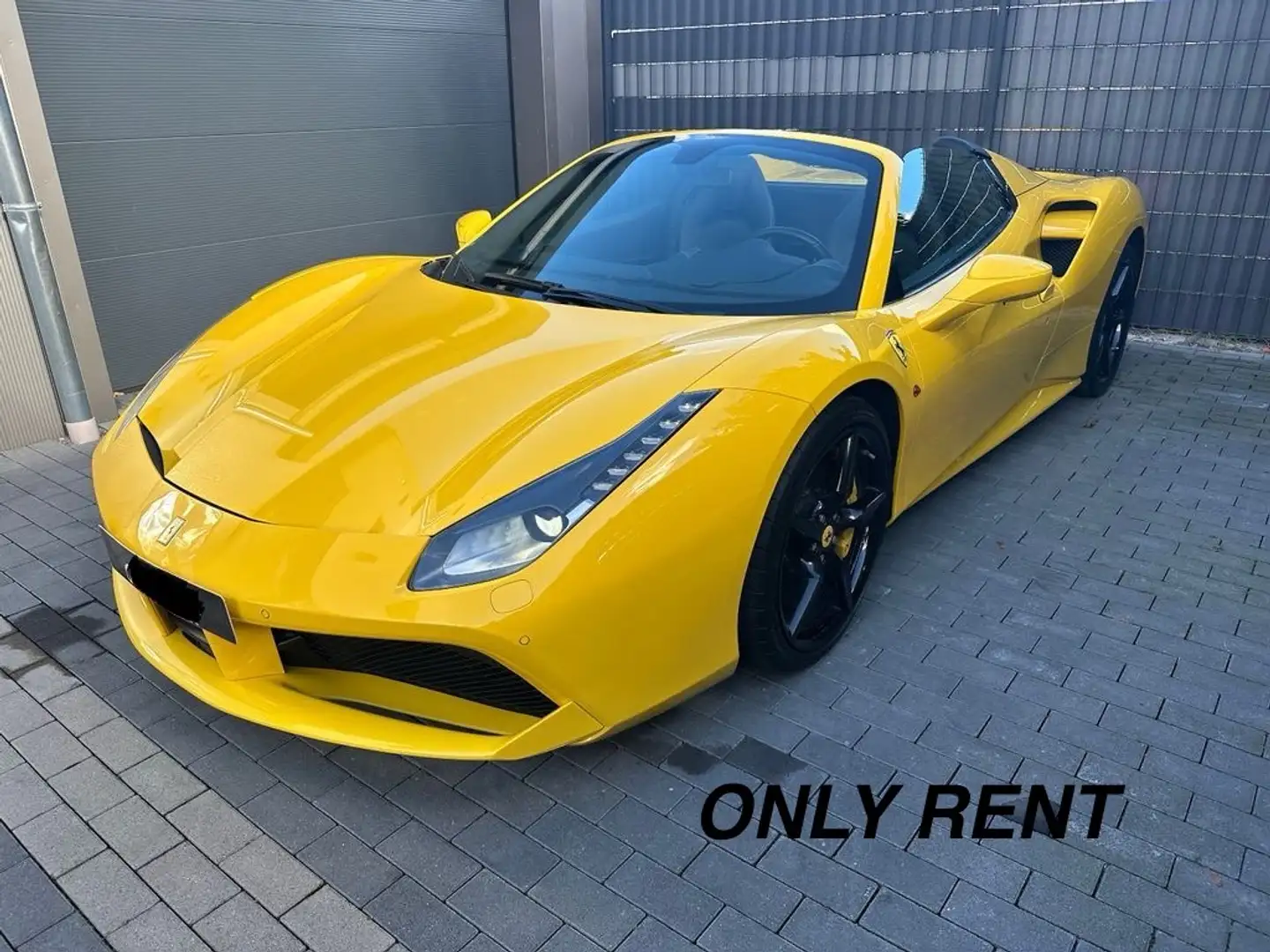 Ferrari 488 ONLY RENT/SOLO NOLEGGIO spider 3.9 GTB dct Jaune - 1