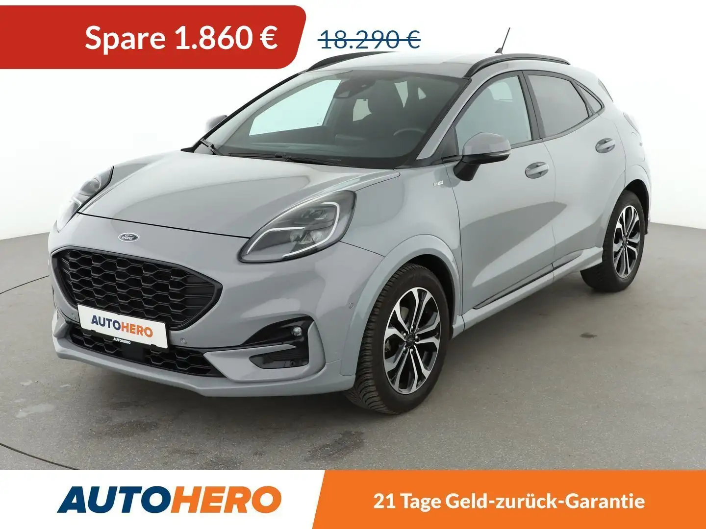 Ford Puma 1.0 EcoBoost ST-Line*NAVI*LED*ACC*PDC*SHZ* Сірий - 1