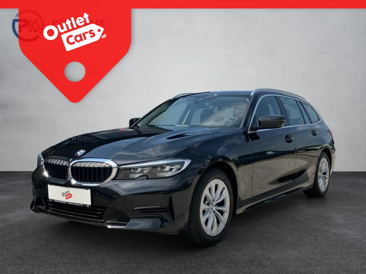 BMW 318 d Touring Advantage Aut. LED+NAV+LEDER+ASSIST Schwarz - 1
