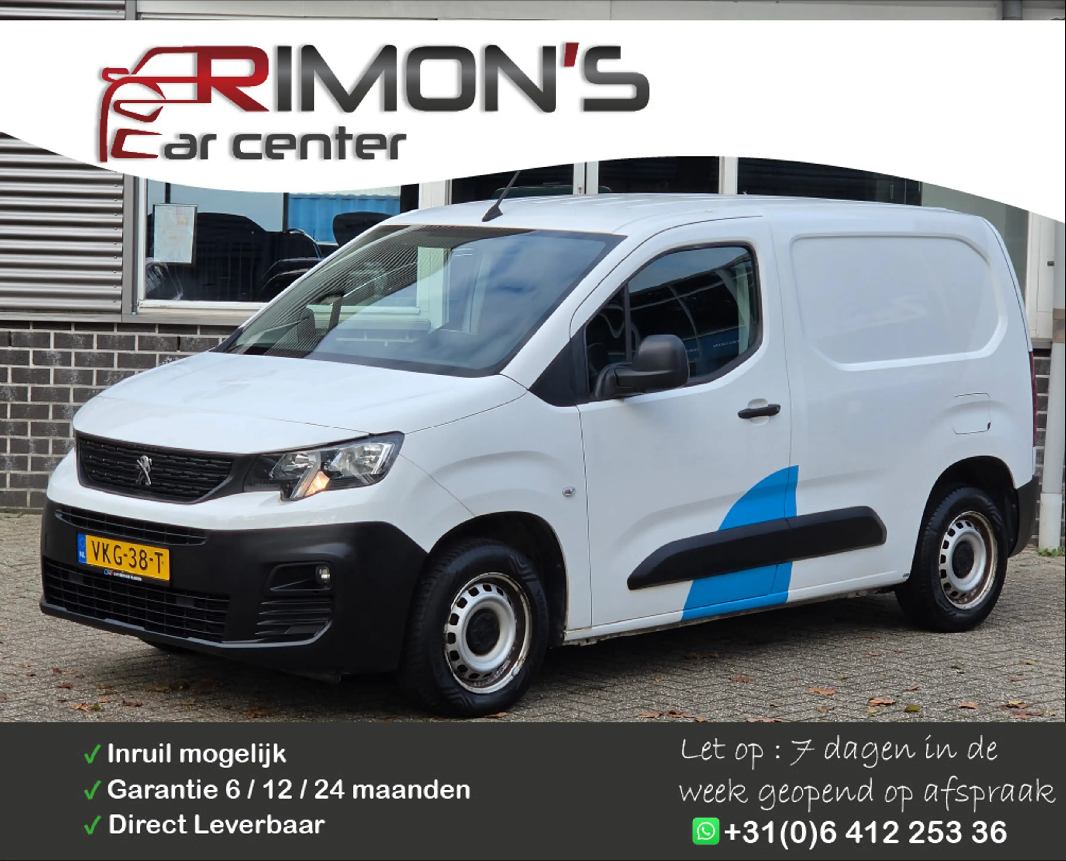 Peugeot Partner 1.5 BlueHDI 3 Zit New Motor Bij Dealer Vervangen