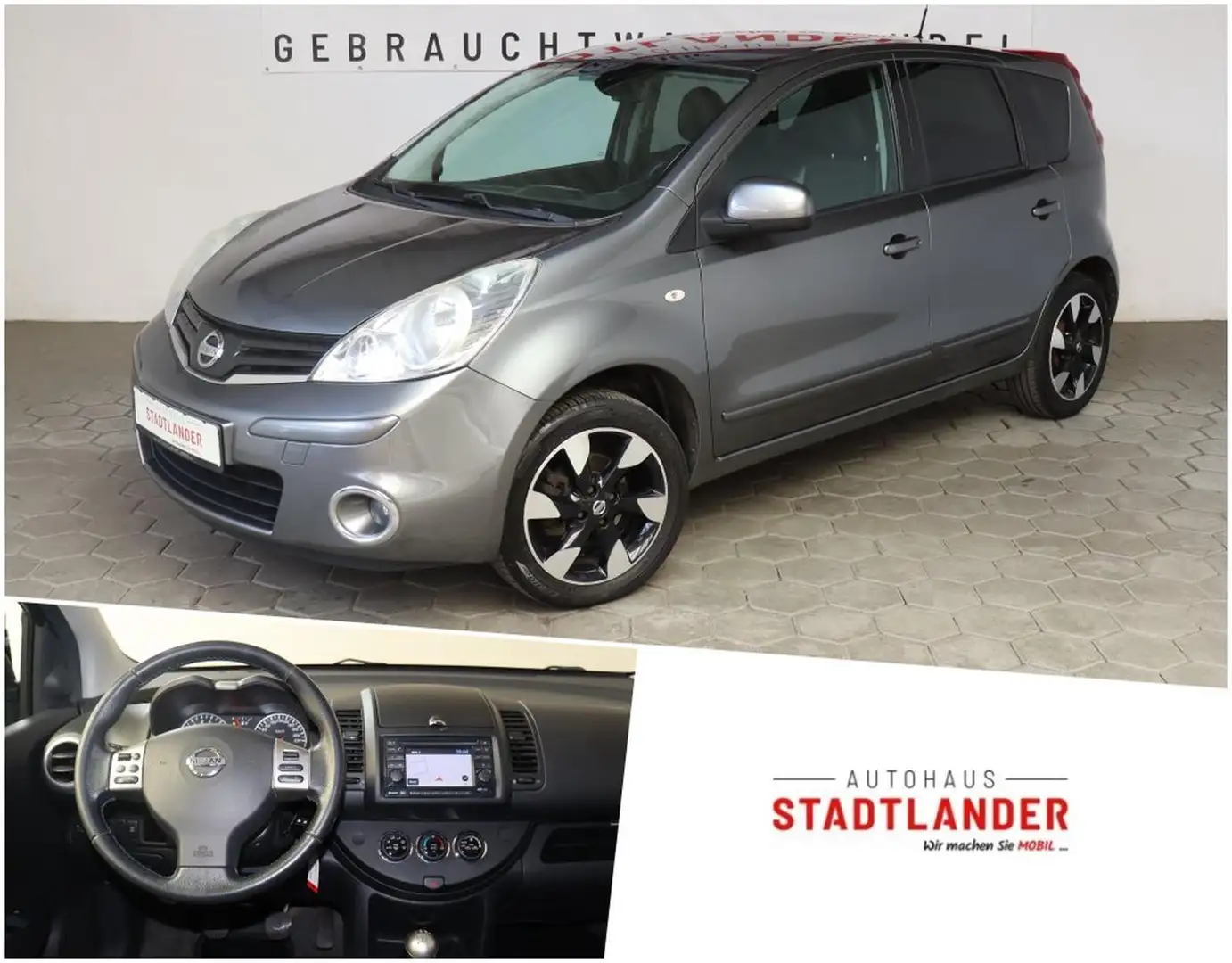 Nissan Note I-Way+ NAVI*BT-FSE*KLIMAAUT.*ALU Gris - 1