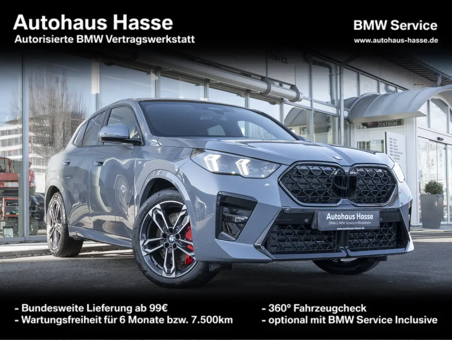 BMW X2 xDrive20d M-Sport Pro 19Z PANO AHK DrA+ LEDER Gris - 1