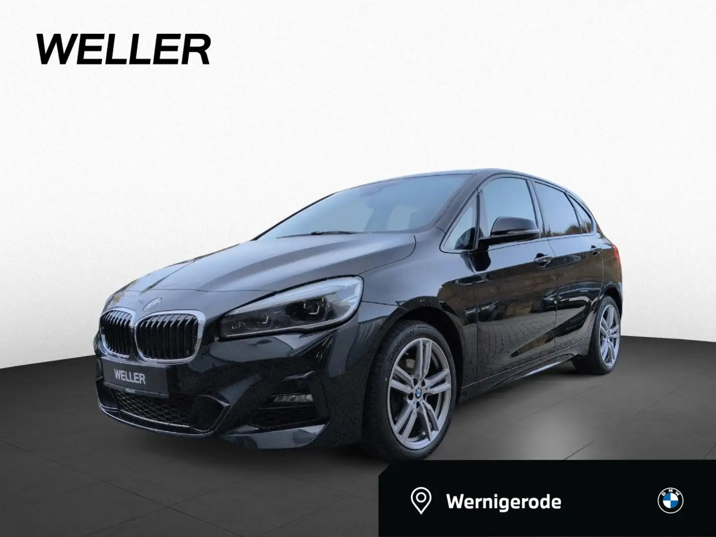 BMW 220 i Active Tourer M SPORT AdLED Pano HUD AHK HK Noir - 1