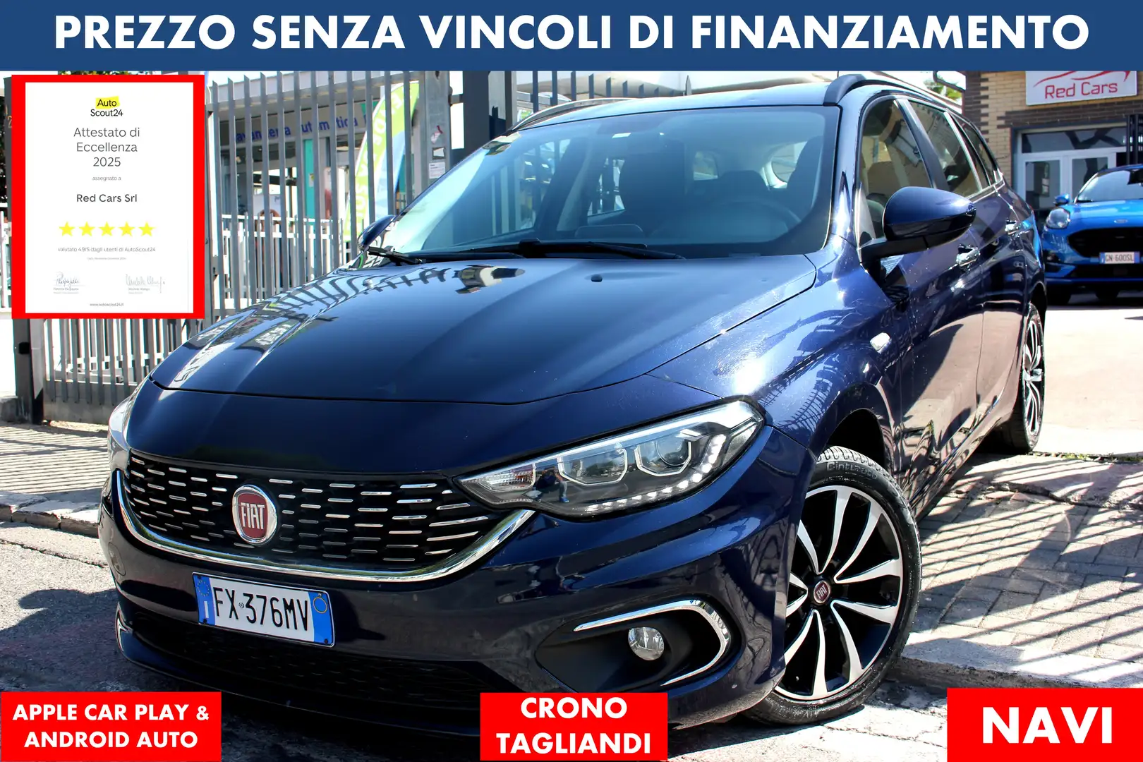 Fiat Tipo SW 1.6 mjt *PREZZO VERO*UNIPRO' KM CERTIFICATI Schwarz - 1