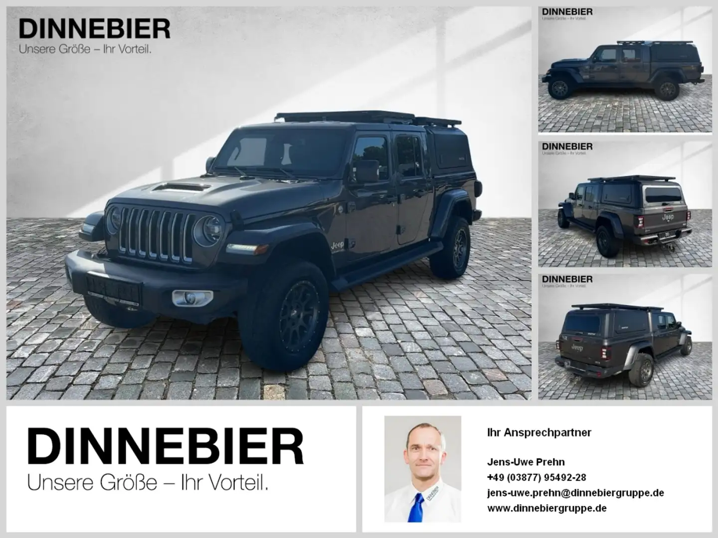 Jeep Gladiator Overland 4WD AHK*HARDTOP*LED*LEDER* Grau - 1