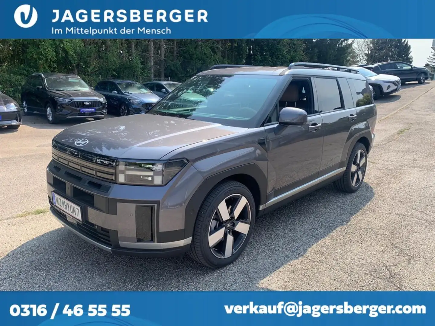 Hyundai SANTA FE 1,6 T-GDI Plug-In 4WD Prestige Line Aut. Grau - 1