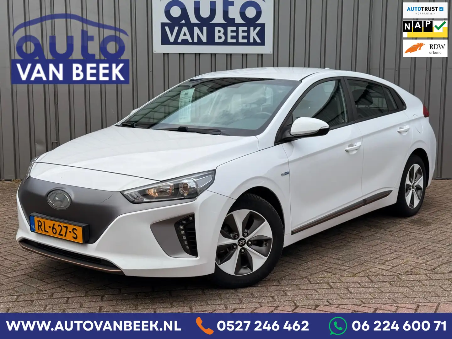 Hyundai IONIQ 28kWh EV|Adaptive|Apple|Nieuwe APK+OH Blanc - 1