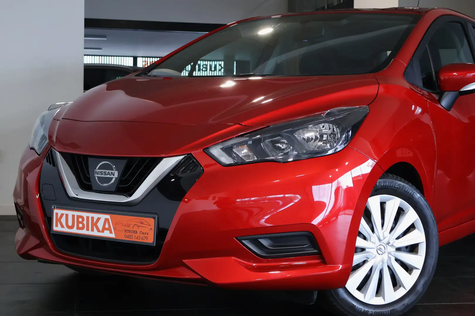 Nissan Micra 1.0 IG-T Tekna 16'' CruiseC Airco Garantie* Rood - 2