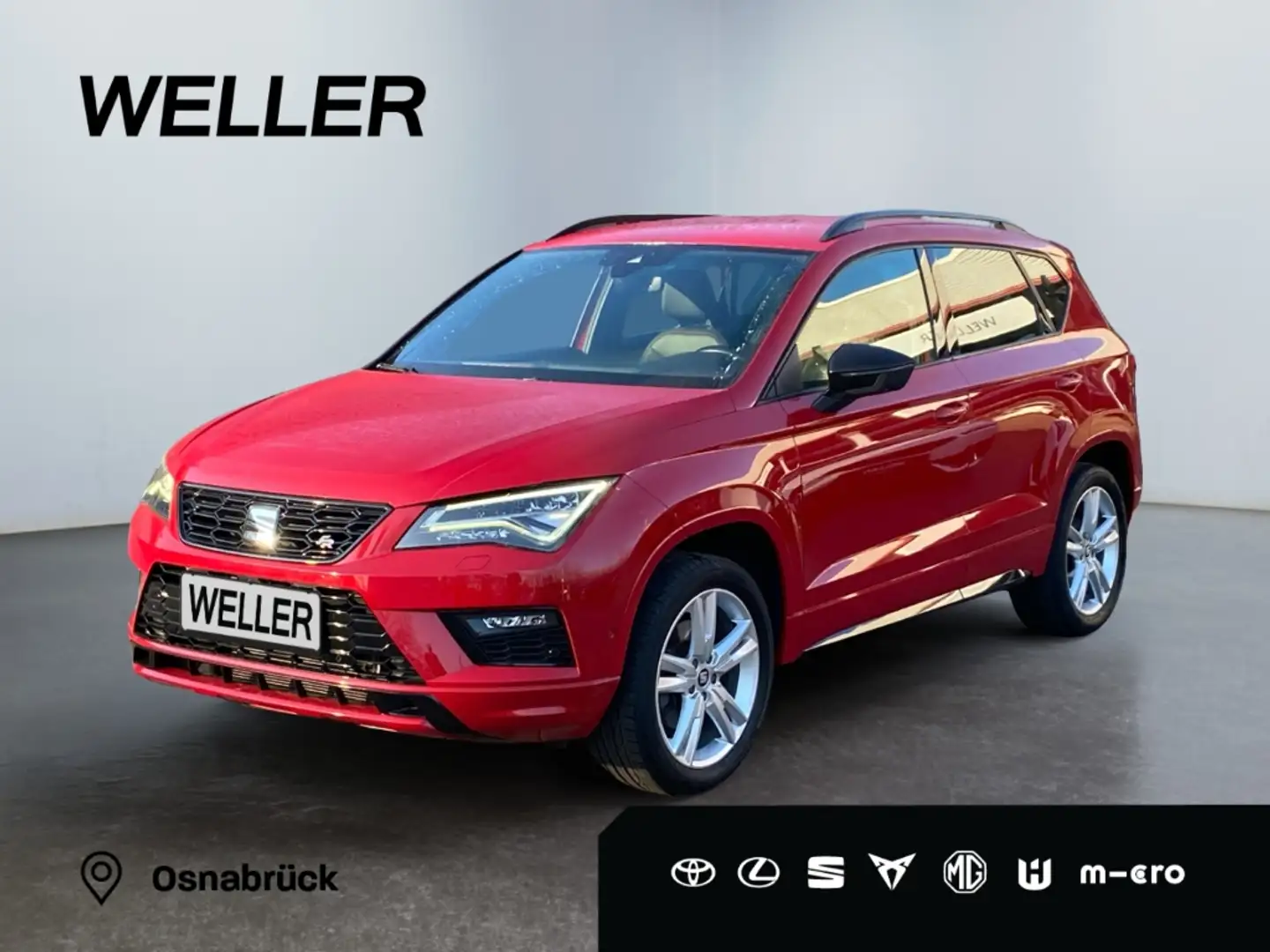 SEAT Ateca 2.0 TDI 4Drive DSG FR *LED*360°*Leder*Beats* Rot - 1