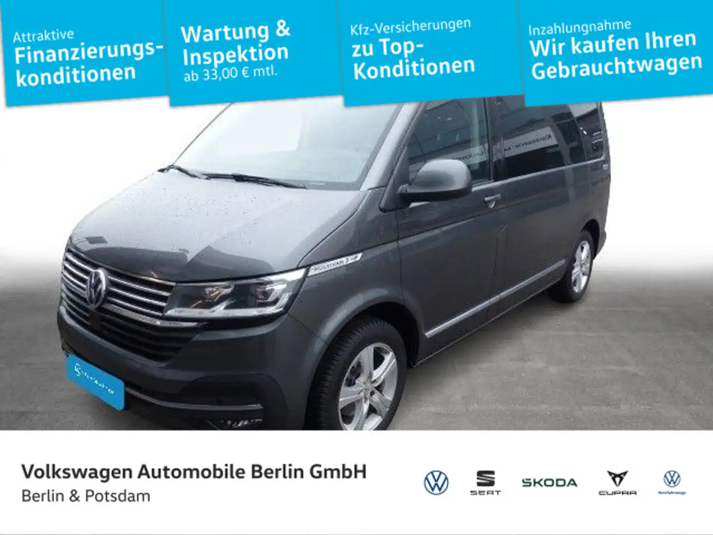 Volkswagen T6.1 Multivan 2.0TDI DSG GenerationSix STHZG AHK Grau - 1