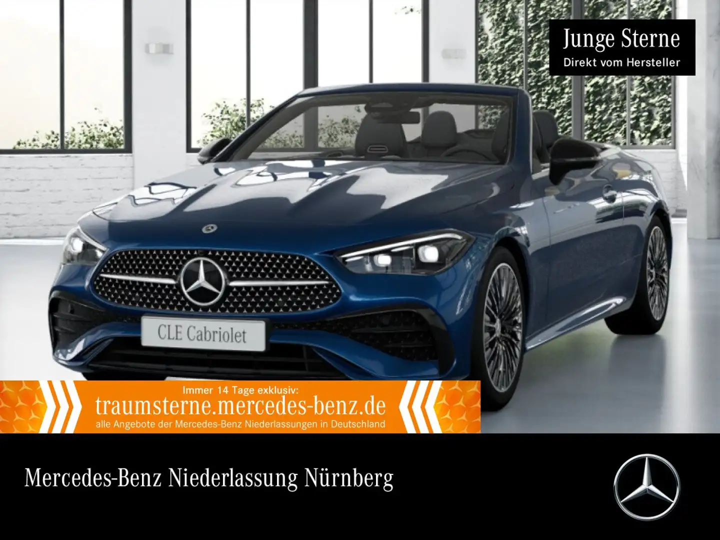 Mercedes-Benz CLE 220 d AMG+NIGHT+360+BURMESTER+TOTW+KEYLESS+9G Blau - 1