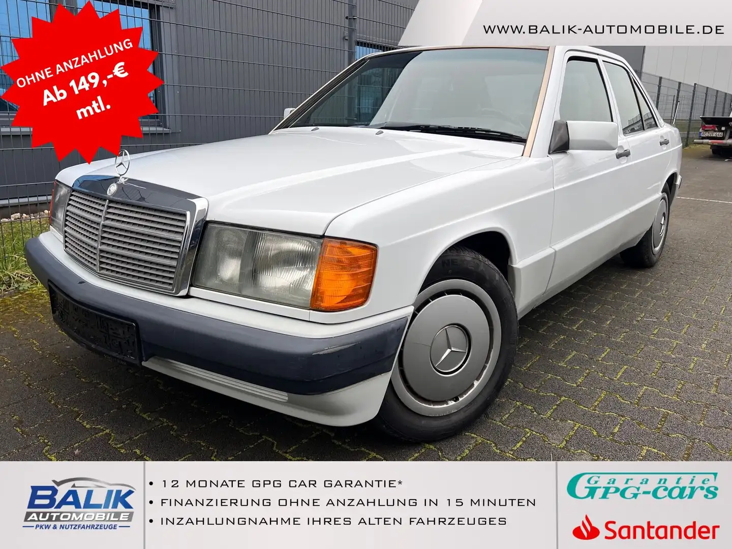 Mercedes-Benz 190 *AUTOMATIK*SEHR GEPFLEGT*UNFALLFREI* Alb - 1